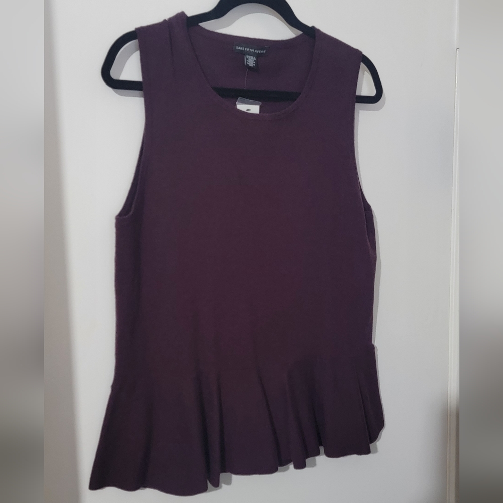 NWT Saks Fifth Ave sweater tank  XL